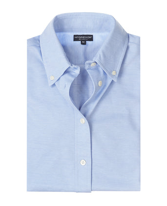 Blouse Stretch Piqué | Light Blue