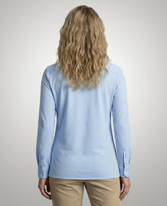 Blouse Stretch Piqué | Light Blue