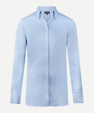 Stretch Piqué Shirt | Light Blue Stretch Piqué Shirt | Light Blue