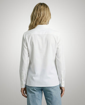 Blouse Stretch Piqué | White