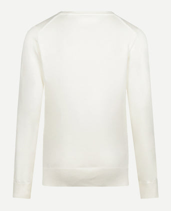 Trui Katoen-Kasjmier V-Hals | Off White