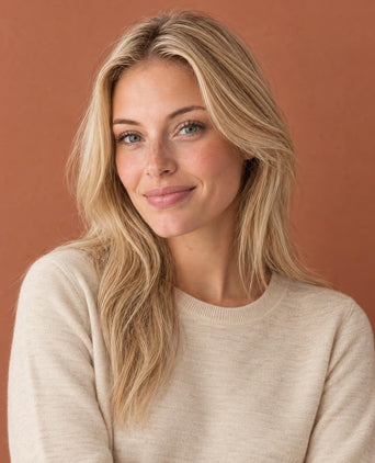 Cotton-Cashmere Crewneck Sweater | Sand