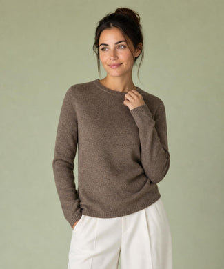 Trui Lamswol Ronde Hals | Chocolate Brown Trui Lamswol Ronde Hals | Chocolate Brown
