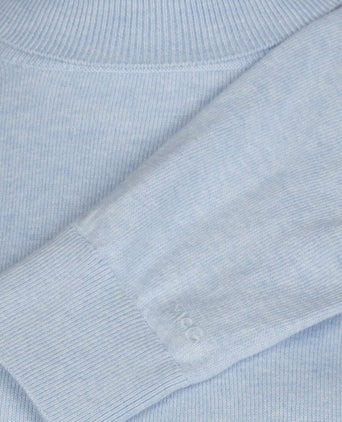 Trui Katoen-Kasjmier Col | Light Blue