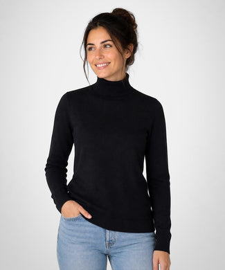 Cotton-Cashmere Turtleneck Sweater | Navy Cotton-Cashmere Turtleneck Sweater | Navy