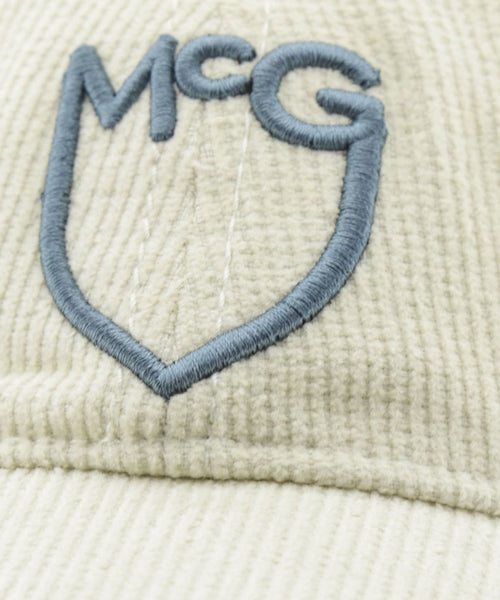 Corduroy cap with McG logo | OffWhite