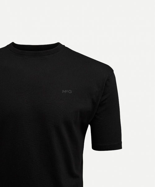 Basic T-shirt with logo in 2-pack | Black