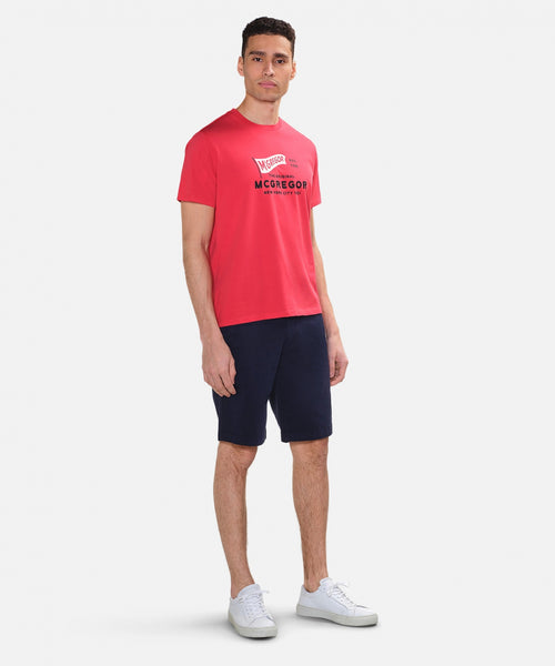 T-Shirt met vlag | Red