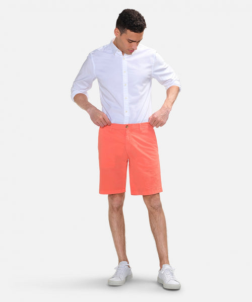 Poplin Shorts | Coral Red