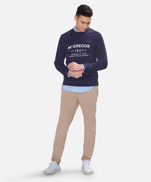 Sweater met ronde hals | Navy