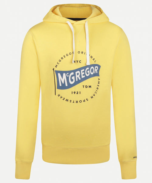 Hoodie with lettering | Light Yellow