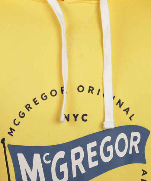 Hoodie with lettering | Light Yellow