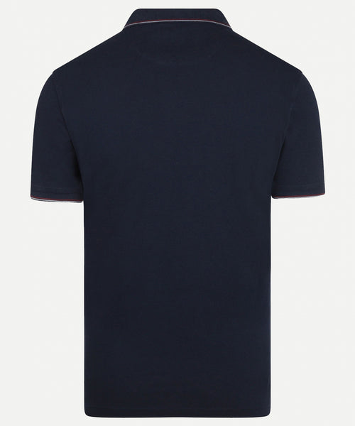 Polo with emblem | Navy