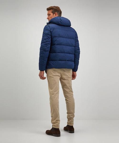 Padded jacket with hood | Navy