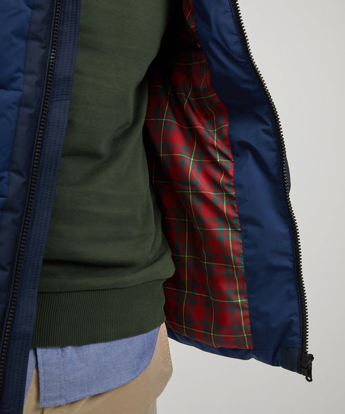 Padded jacket with hood | Navy