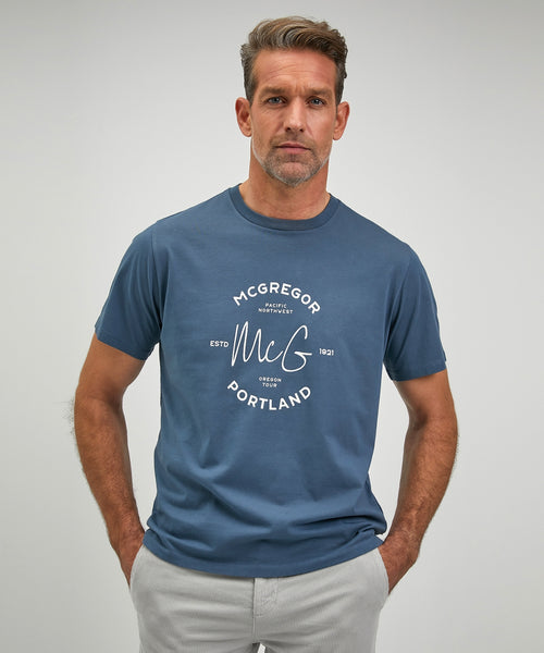 T-shirt Portland | Medium Blue