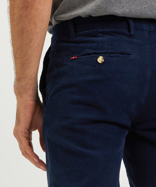 Chino corduroy slim fit | Navy