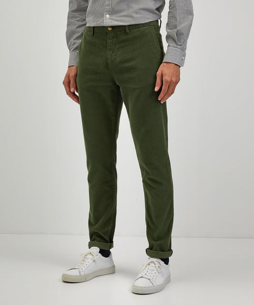 Chino corduroy slim fit | PineGreen