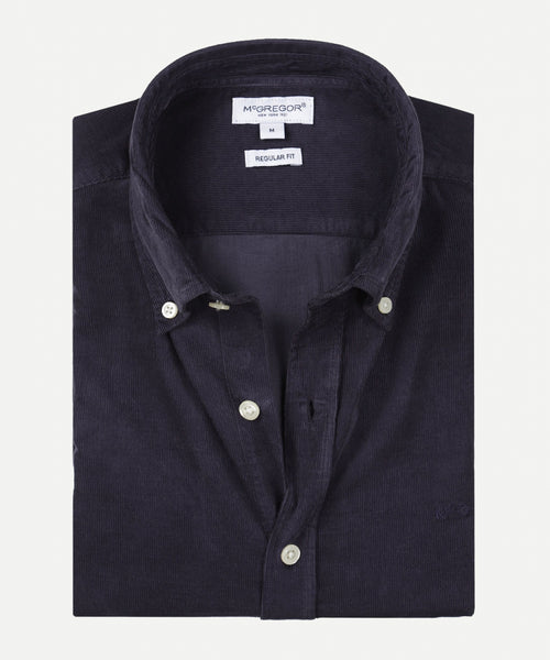 Shirt corduroy garment dyed regular fit | Navy