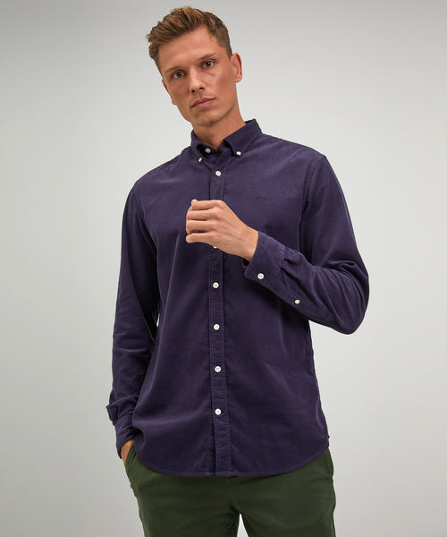 Shirt corduroy garment dyed regular fit | Navy