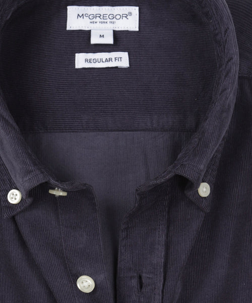 Shirt corduroy garment dyed regular fit | Navy