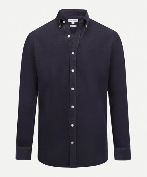 Shirt corduroy garment dyed regular fit | Navy