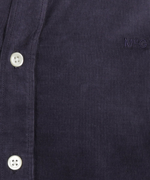 Shirt corduroy garment dyed regular fit | Navy