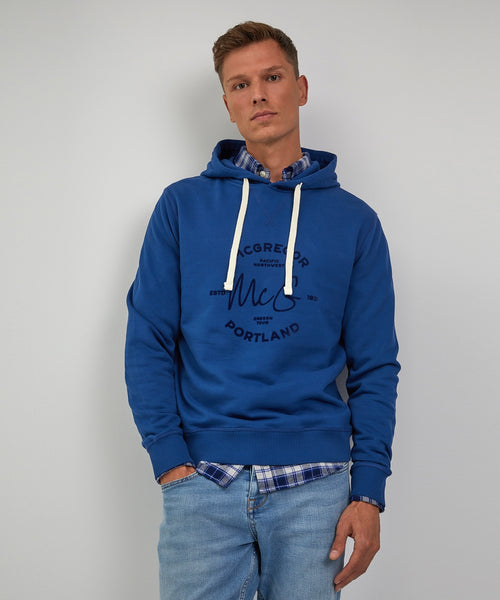 Hoodie with graphic | Navy