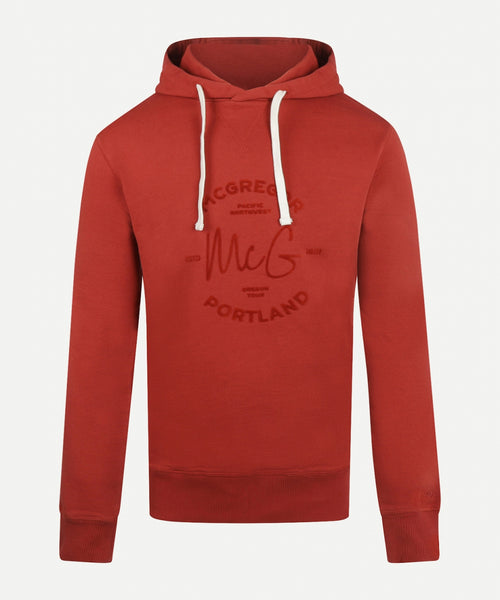 Hoodie met graphic | Rusty Red