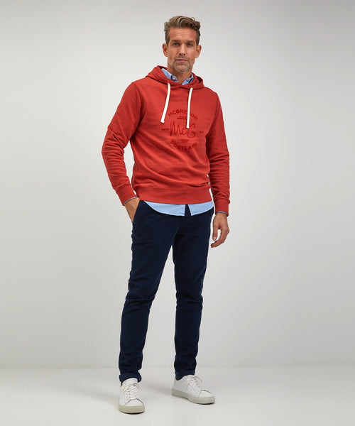 Hoodie met graphic | Rusty Red