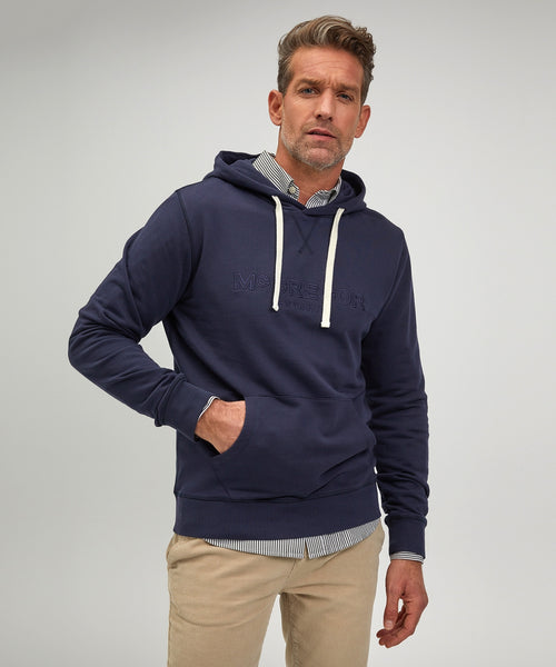 Hoodie with logo graphic | Navy