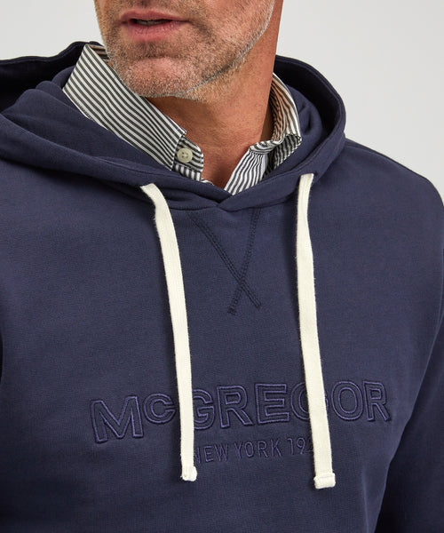 Hoodie with logo graphic | Navy