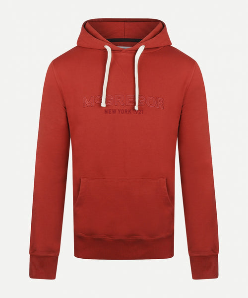 Hoodie with logo graphic | Rusty Red