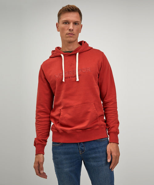 Hoodie with logo graphic | Rusty Red