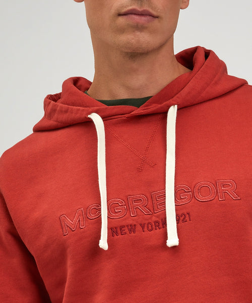 Hoodie with logo graphic | Rusty Red