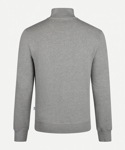 Half zip sweater | Medium Gray Melange