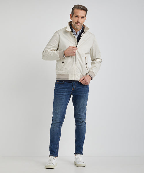Bomber Jacket Cotton | Sand