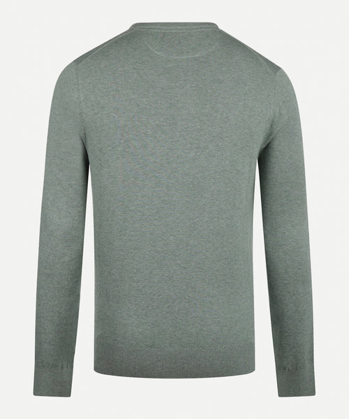 Logo V-Neck Sweater | Sage