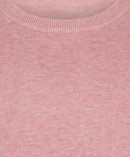 Crew Neck Sweater with Logo | Dusty Pink