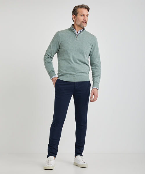 Half Zip Sweater | Sage