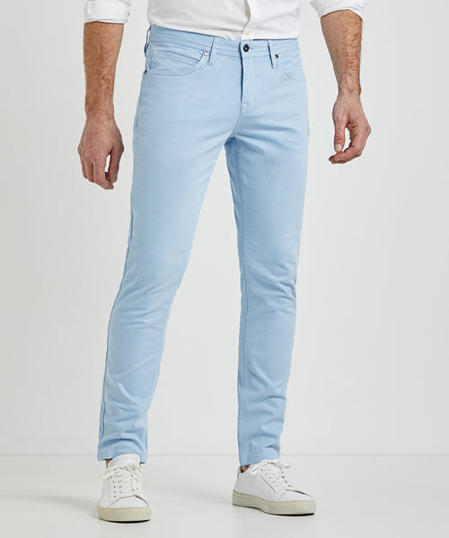 5 Pocket Trousers Slim Fit | Light Blue