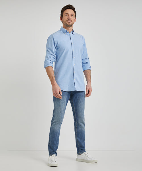 Overhemd Stretch Oxford | Light Blue