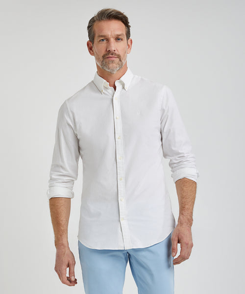 Overhemd Stretch Oxford | White