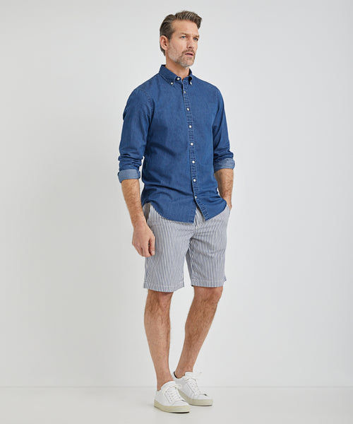 Shorts Stripe | Medium Blue