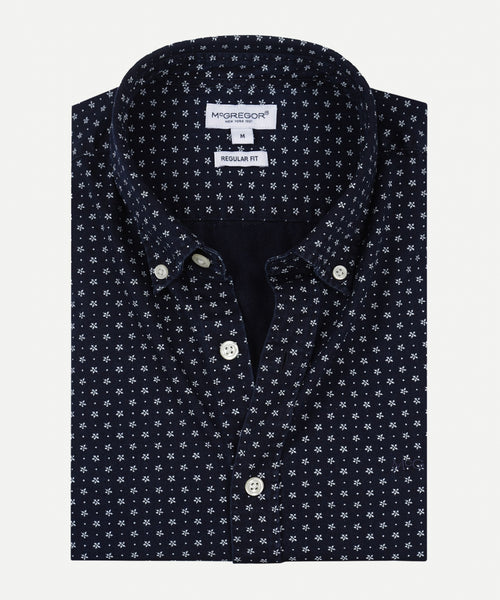 Overhemd Indigo Print | Navy