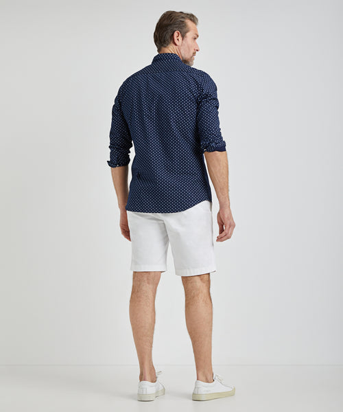 Overhemd Indigo Print | Navy