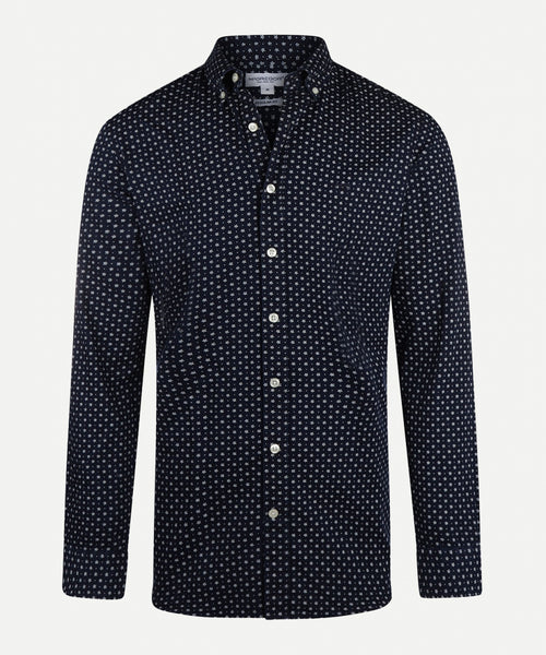 Overhemd Indigo Print | Navy