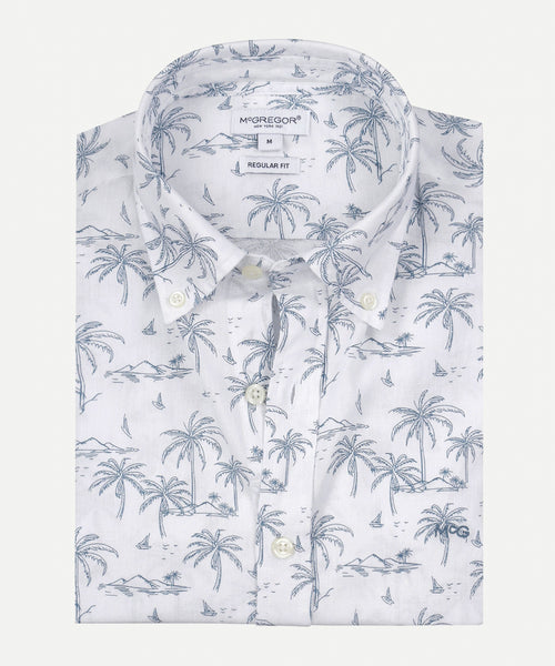 Shirt All-Over Print | White