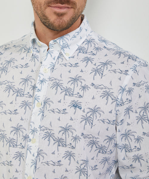 Shirt All-Over Print | White