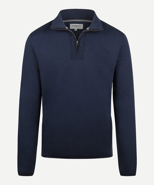 Premium Half Zip Sweater | Navy